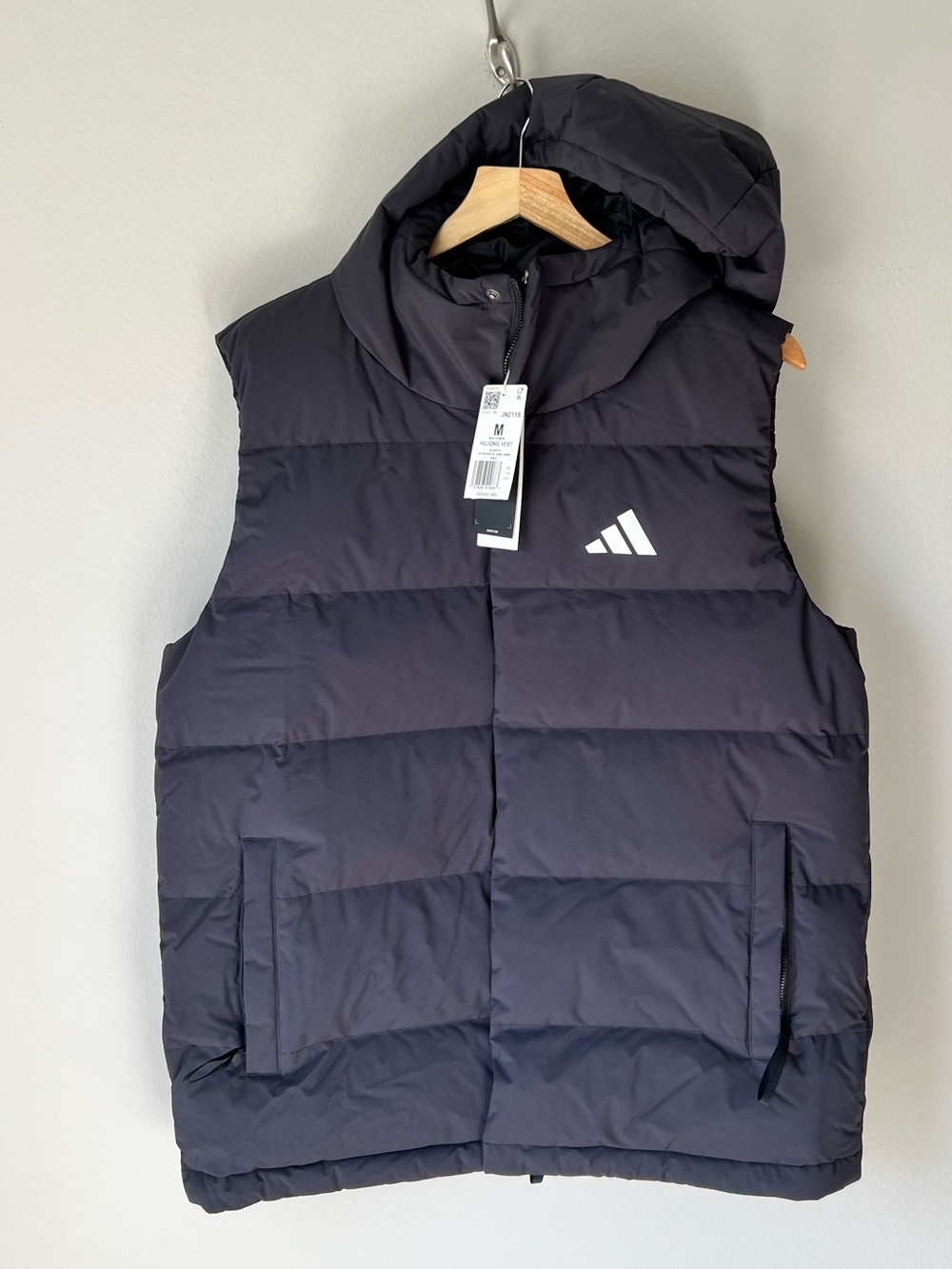 ADIDAS Men’s Helionic Quilted Down Vest Size M